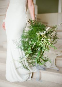 Aspargus fern bouquet at Pynes House Devon