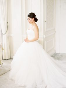 Bridal portrait at Hedsor House mansion in Buckinghamshire