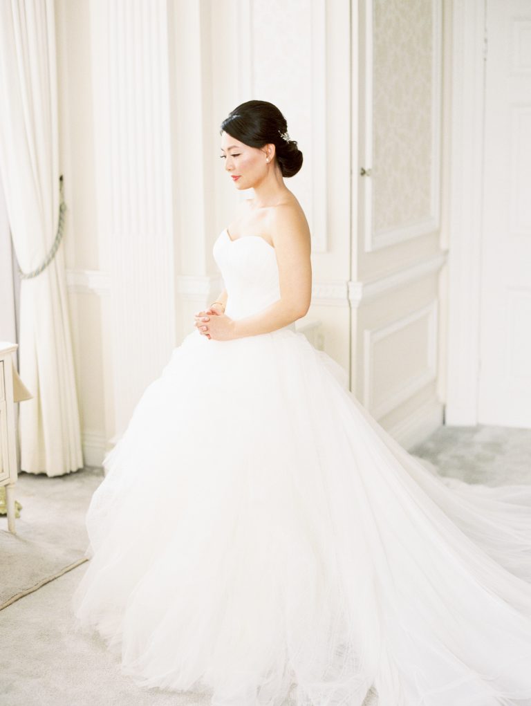Bridal portrait at Hedsor House mansion in Buckinghamshire