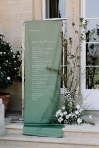 Table plan at Holywell Hall Wedding Venue in Stamford